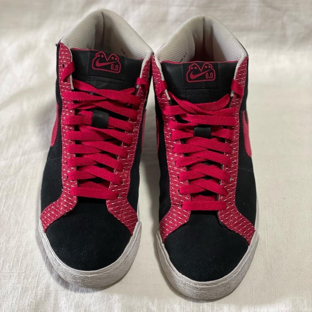 Nike Blazer Mid 6.0 Skate Shoes Women's size 8.5W Pink Black 342256-062 Casual